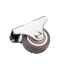Set Of 8 1 Inch Fixed Caster Wheels With Screws Low Profile Non Marking Silent Mini Casters For Cart Brown Easy Glide