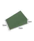 Two Pack Foam Wedge Blocks Slant Boards Calf Stretcher EVA Lightweight Training Gear in Green with measurements 12x15x5cm