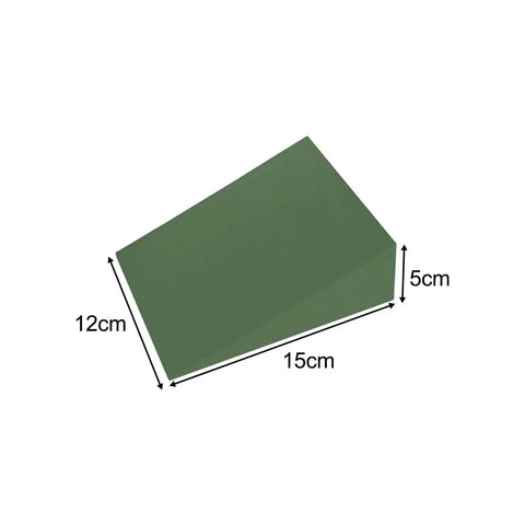 Two Pack Foam Wedge Blocks Slant Boards Calf Stretcher EVA Lightweight Training Gear in Green with measurements 12x15x5cm