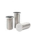 Heavy Duty 304 Stainless Steel M3 Welding Studs And Spot Stud Screws For Metal Fabrication 200 Pack displayed in various angles.