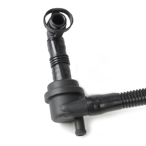 Premium Crankcase Vent Hose Pipe Kit For VW Passat 2.8 V6 1997-2002 Durable Breather Vacuum Line Oil System Replacement Part That Fixes Rough Idling And Prevents Oil Leaks Without Breaking The Bank Today, black plastic hose close-up