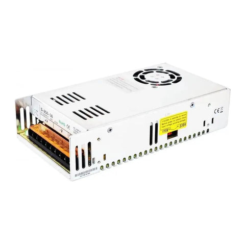 250W power supply component, part of the 4 Axis CNC Router Kit With Nema 23 Open Loop Stepper Electronic Starter, DM542T Driver