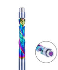 Premium DLC Coated Carbide Router Bit Pair For Smooth Flush Trimming And T Slot Milling Precision Sealed Bearings Rigid Six Millimeter Shank heavy duty tool with colorful twisted design.