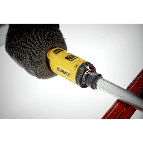 8V Max Cordless Screwdriver With Gyroscopic Control And Conduit Reamer, Refurbished Like New in action tightening a screw