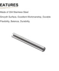 Slotted Spring Pin 3mm x 35mm 50 Pack 304 Stainless Steel Roll Dowel Pin Silver For Home Projects Quick Fastening Durable