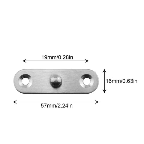 Pack Of Four Premium Stainless Steel Hidden Door Hinges Delivering True 360 Degree Rotation And Invisible Flush Mount Setup For Butter Smooth Swing and Rock Solid Everyday Reliability - hinge plate dimensions