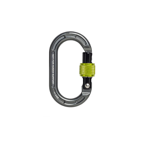 Compact Micro Carabiner With Screw Lock Gate For Arborists And SRS Climbing, Ultralight 7075 Aluminum, 0.4 Inch Gate Opening
