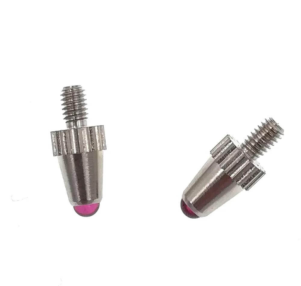 Ruby Ball Tips for Dial Indicators 5mm M2.5 Thread