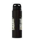 Insulated Stainless Steel Water Bottle For Sailplane Pilots And Glider Fans, Tough Thermal Hydration Bottle with black design.