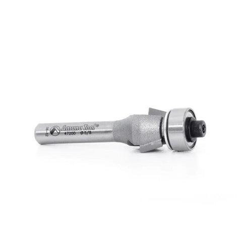Carbide Tipped Bevel Laminate Trim Router Bit 15 Degree Five Eighths Inch Diameter One Quarter Inch Shank Smooth Cut For Real Low Vibration For Edge Beveling And Trim Work