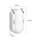 Curtain Smart Electric Motor For U Rail Tracks With Wireless App And Timer Control Works With Alexa Google Home And HomePod Via Hub Mini IFTTT Ready White Finish, dimensions labeled 65x112x51mm.