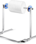 Floorstanding Bubble Wrap Roll Dispenser Heavy Duty Vertical Packaging Stand with galvanized steel and smooth operator design, 59 inches tall.