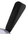 Fafeicy Ceiling Fan Lamp with Light, Dimmable 3 Color Temperatures Quiet, black fan blade detail close-up.