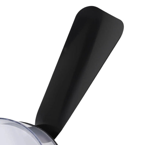 Fafeicy Ceiling Fan Lamp with Light, Dimmable 3 Color Temperatures Quiet, black fan blade detail close-up.