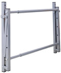 Wall Mount Folding Tire Rack With Adjustable Width And Heavy Duty 300 Lb Capacity For Rv Atv Car Storage Boss Garage Organizer side view