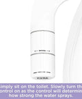 Man Friendly Bidet Toilet Seat Attachment With Dual Self Cleaning Nozzles Front And Rear Non Electric Sprayer Adjustable Water Pressure
