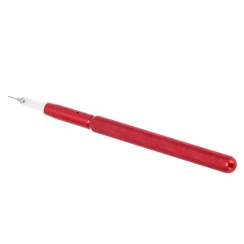 Watch Oiler Pen Pro Tool With Precision Oil Pin, red alloy pen shown on white background