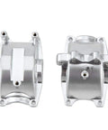Dang Tough Rc Gearbox Mount With Heavy Duty Steel Build And Sleek Silver Anodized Surface Hella Precise Cnc Machining, side view.