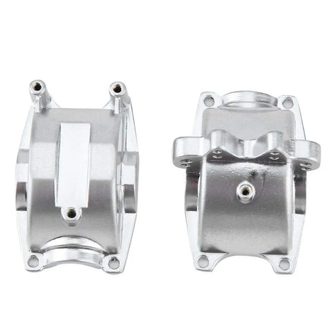 Dang Tough Rc Gearbox Mount With Heavy Duty Steel Build And Sleek Silver Anodized Surface Hella Precise Cnc Machining, side view.