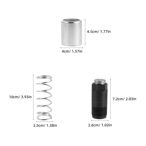 Floor Jack Replacement Parts Kit With Springs Pro Grade For Hydraulic Pump Piston Plunger Repair Made From Iron And Rubber Materials For Vehicle Maintenance In Automotive Garage For Tough Garage Use And Long Lasting Performance, 4.5cm cap, spring, valve