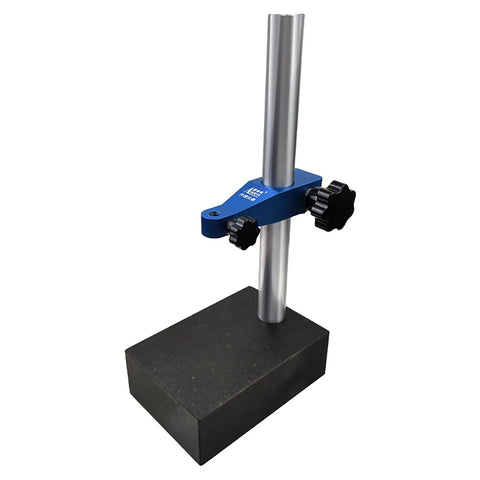 Marble Base Dial Indicator Stand For Precision Measuring And Layout Granite Check Comparator Platform with column and knobs visible