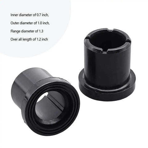 Heavy Duty Upper Lower Control Bushing Kit That Slaps Straight Onto Your John Deere Rig Pack Of Twelve, black poly bushings.