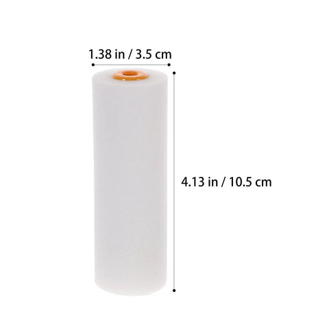 10 Pack High Density Foam Paint Roller Covers for Walls Ceilings Cabinets and Doors Achieve a Hella Smooth Finish on Flat Surfaces - foam roller cover dimensions 4.13 x 1.38 inches.