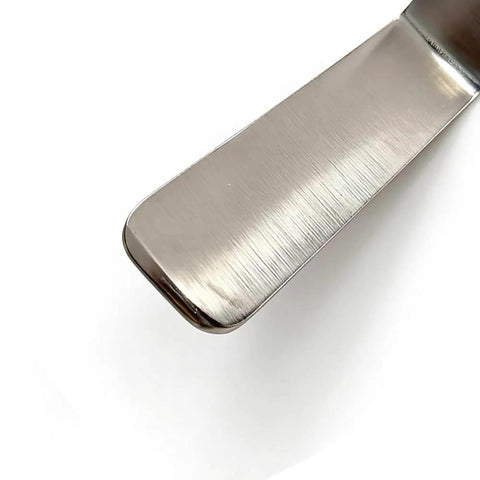 Close-up of Professional Dinging Spoon Slapper For Auto Body Dent Repair And Metal Panel Smoothing And Alignment Tools For Cars Planes.