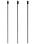 5-pack black Universal Soft Plastic Antenna Tubes With Caps For RC Cars, FPV Drones, Quadcopters, Boats And Airplanes, 300mm length