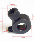 Heavy Duty Carbon Steel Welding Jig Clamp Block With 0.35 Inch Eccentric Hole Reciprocating Assembly Tool Part, 27mm size, precision crafted.