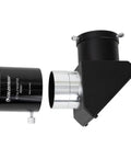 SCT to 2 Inch Adapter for Schmidt-Cassegrain and Maksutov-Cassegrain Telescopes, shown with eyepiece connection, black finish.