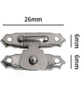 10 Piece Hasp Latch Set For Wooden Storage Boxes Jewelry Chests And Suitcases With Antique Bronze Silvery Finish Easy Snap On