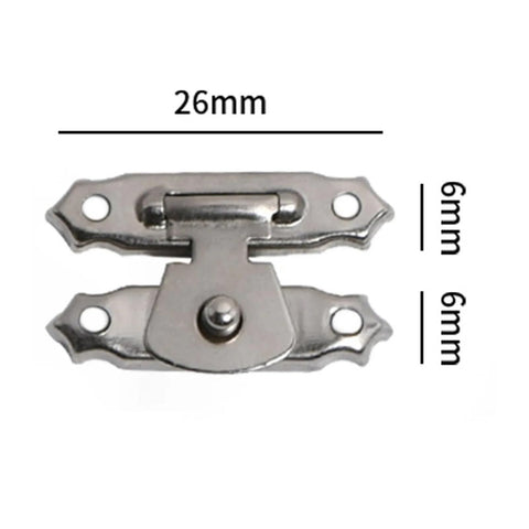 10 Piece Hasp Latch Set For Wooden Storage Boxes Jewelry Chests And Suitcases With Antique Bronze Silvery Finish Easy Snap On