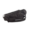Side view of 6.8L 9L Carbon Fiber Cylinder Bag For PCP Black Air Tank Soft Protective Case with handle and shoulder strap.