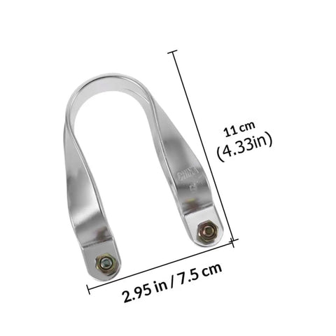 Aluminum Alloy U Shaped Pipe Clamp Bracket For Greenhouse Pipe Fixing 34mm Built Tough Cross Connector Gear For Garden Farm And Outdoor Structures Durable