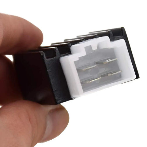Voltage Regulator Rectifier 4 Pin Replacement For Tao Tao ATA 110 125 135 Coolster 110cc ATV connector close-up view