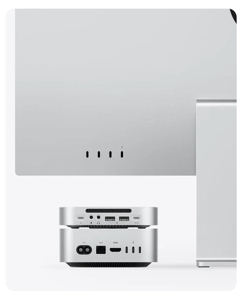Mac Mini M4 1TB Storage And Docking Station External SATA SSD 5Gbps USB A Ports USB C SD TF Card Reader 3.5mm Audio Aluminum Hub Includes Cables For A Slick Desk Setup