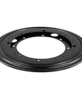 Buttery Smooth 9 Inch Lazy Susan Turntable Hardware 6 Pack Heavy Duty Cold Rolled Steel Base, black circular platform.