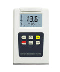 Digital Surface Roughness Tester AR132C Precision Profilometer Gauge Meter displaying readings and buttons for metal surfaces.
