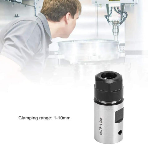 14mm Collet Chuck Tool Holder C20 ER16 for Lathes Drilling Machines and Milling Machines with 1-10mm clamping range.