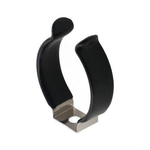 Stainless Steel Spring Terry Clips With Narrow Base And Rubber Grip For Secure Tool Holding In Garage Or Workshop, Fits 20mm To 30mm Tools, 10 Pack Durable Steel Construction, Corrosion Resistant, Non Marring Grip, black clip