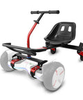 Seat Attachment Go Kart Conversion Kit For Hoverboard Self Balancing Scooters 6.5 Inch 8 Inch 10 Inch Red Crash Bar Frame For Kids And Adults