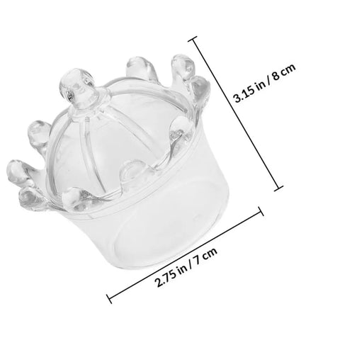 12 Pack Plastic Candy Packaging Boxes With Lids For Sweets And Snacks, Party Favor Boxes dimensions 3.15 x 2.75 inches