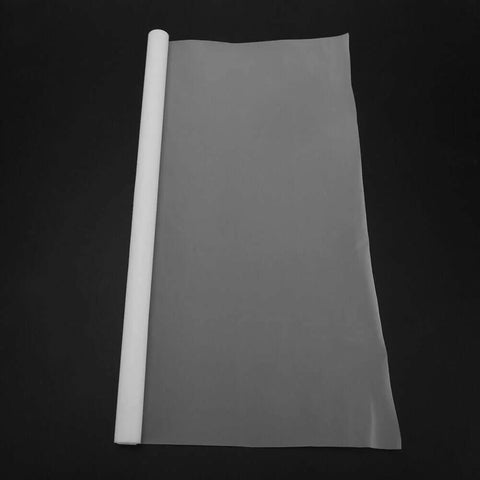 Nonstick PTFE Film Roll For Heat Press Transfers And Craft Projects, reusable heat mat sheet, shown unrolled on black background