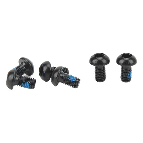 Set of six black screws for 140mm Stainless Disc Brake Rotor With 6 Bolt Mount For Bikes And Electric Scooters