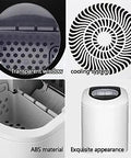 Detailed view of Heavy Duty Countertop Ice Maker Pumping Out Nearly Forty Pounds Daily With Lightning Fast Six Minute Freeze Cycles, featuring cooling system and transparent window.