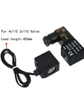 12 Volt One Eighth Inch Solenoid Valve, 3 Way Pneumatic Air Control Valve for Electric Gas Systems, wire lead shown
