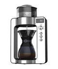 Total Game Changer Automatic Coffee Maker Featuring Heavy Duty Thermal Carafe And Rust Proof Stainless Steel Body Smart Temperature Control Plus Foolproof One Touch Brewing For That Daily Smooth Sip Magic in silver and black design, brewing coffee.