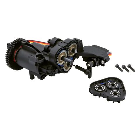 2Speed Transmission Gearbox With Internal Gears And Servo For One Tenth RC Crawler Car TRX4 TRX6 Upgrade Parts Drop In Direct Fit No Mod