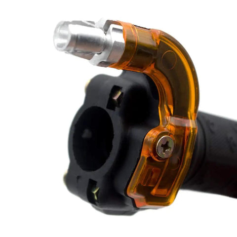 Seven Eighths Inch 22mm Twist Throttle Grip With Premium Beefed Up Easy Install Throttle Cable For 47cc 49cc Dirt Bikes Mini Bikes Pit Bikes Pocket Bikes ATVs Quad Power Sports Replacement